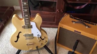 Great Blues Tone With Epiphone Casino p90 and Blues Jr Demo