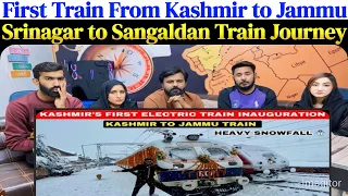 First Train From Kashmir to Jammu | Srinagar to Sangaldan Train Journey | USBRL Project Update