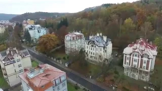 Карловы Вары с высоты птичьего полета Чехия Karlovy vary