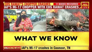 CDS Bipin Rawat Chopper Crash Updates: 11 Bodies Recovered From Chopper Crash Site | Breaking News