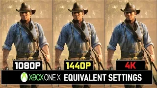 Red Dead Redemption 2 | XBOX ONE X Equivalent Settings | GTX 1070 | 1080 vs 1440P vs 4K