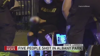 Five people shot