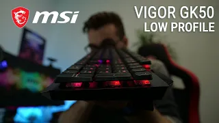 VIGOR GK50 Low Profile Mechanical Gaming Keyboard: Strikingly Sleek for Gaming | Gaming Gear| MSI