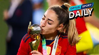 Olga Carmona learns of her father's passing after winning the World Cup final for Spain