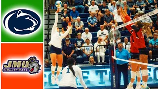 Penn State vs James Madison Highlights | NCAA Women's Volleyball | 2023 College Volleyball