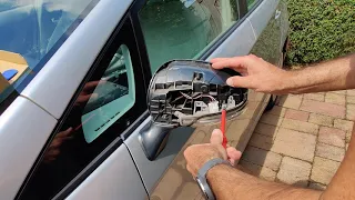 How to replace Toyota Prius III Side Mirror Indicator Turn Signal Light Lamp in less then 10 minutes