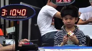 Chan Hong Lik 5 yrs old Youngest Blindfolded Rubik´s Cube Solver in the World