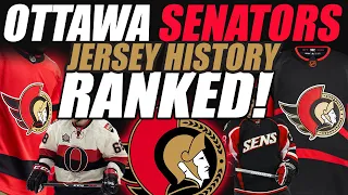 NHL Ottawa Senators Jersey History Ranked!