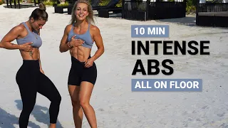 10 MIN INTENSE ABS WORKOUT | No Repeat | All On Floor | Core | All Levels