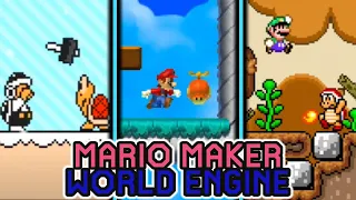 Mario Maker World Engine is BACK!! // Mario Maker Fan Game on PC