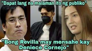 YARI! SEN. BONG REVILLA HINDI NAKAPAGPIGIL MAY MENSAHE KAY DENIECE CORNEJO