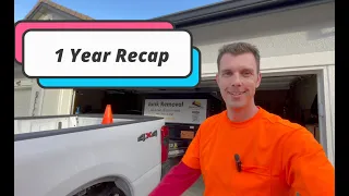 Dump trailer business 1 year summary (side hustle)