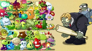 PvZ 2 All Plants Level 1 Power Up Vs All Imp Zombies