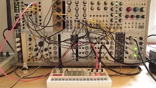 Live Jam #48 - Industrial / Electro / Triphop - Eurorack modular system synced to Korg Volca Sample