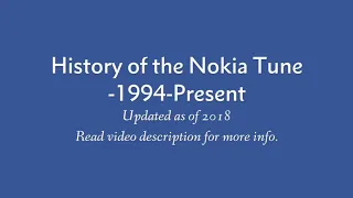 Nokia Tune Evolution (1994-Present)