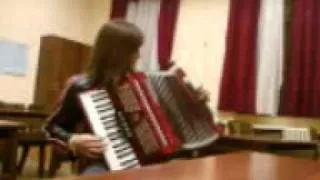 Poker Face from Lady Gaga, ABBA, Revolution on accordion..