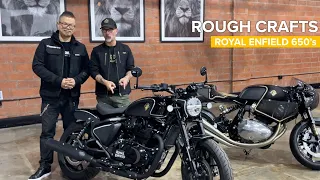 Royal Enfield Shotgun & Interceptor 650 Customs - by  Rough Crafts.