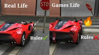 Driving in Real life v/s Driving in Games life -Extreme car driving simulator