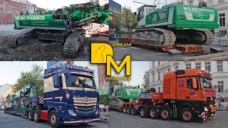 SCHWERTRANSPORT LIEBHERR R960 ABBRUCH BAGGER SPEDITION ROLF RIEDEL FRANK WULF DREAM MACHINES