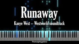 Runaway - Kanye West (Westworld Soundtrack) | Piano Tutorial