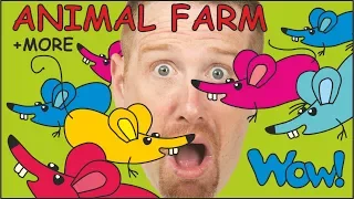 Animal Farm with Steve and Maggie + MORE Stories for Kids | Cartoon Story from Wow English TV