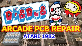 Dig Dug - Arcade PCB repair - Multiple CPU and bus signal issues