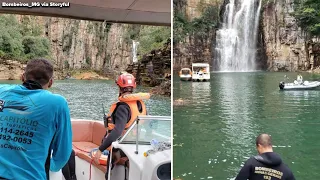 Wall of rock falls on boaters in Brazilian lake; 6 killed, dozens injured | ABC7