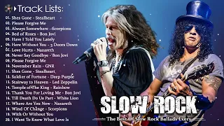 GNR, Nazareth, Scorpions, Bon Jovi, Ledzeppelin   The Best Of Slow Rock Ballads Songs 80s and 90s