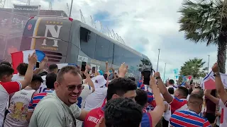 Recepção da torcida do Fortaleza na final do Cearense 2024, faltou só o Hexa  !!! #FortalezaEC