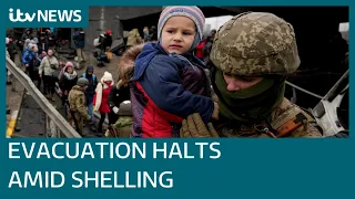 Russian shelling breaks cease-fire and halts evacuations in Ukraine | ITV News