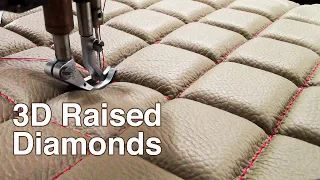 3D Raised Diamonds - Upholstery Tips