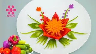 Art In Veggie Arrangements For Beautiful Food Cooking Ideas