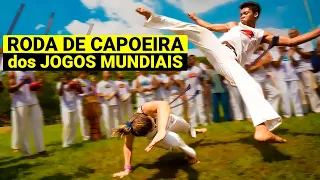 Roda de CAPOEIRA no CEMB dos Jogos Mundiais com Mestre Camisa - ABADA-Capoeira