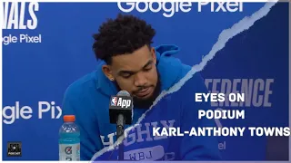 FULL CONFERENCE FINALS KARL-ATHONY TOWNS POST GAME FROM GAME 5 VS MAVS (5/30/24)