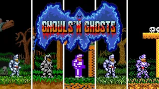 Ghouls 'n Ghosts - Versions Comparison (HD 60 FPS)