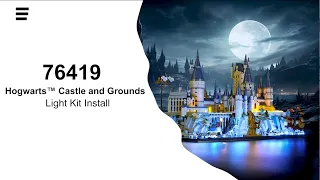 Install Lightailing Light Kit For Lego Hogwarts Castle and Grounds 76419