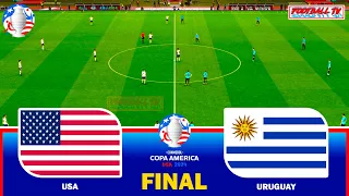 USA vs URUGUAY | Final Copa America 2024 | Full Match & All Goals | eFootball PES Gameplay PC