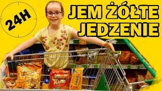 JEM ŻÓŁTE JEDZENIE PRZEZ 24H. Challenge #fikimikiagatkiimoniki