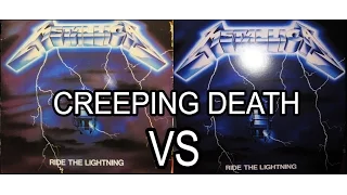 METALLICA- Creeping Death RIDE THE LIGHTNING 1984 Vinyl VS. 2016 Remastered Vinyl HD