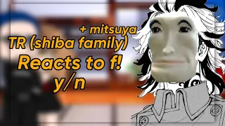 -(TR) Shiba family reacts to f!y/n - (NEW POST)[🧃]+ mitsuya