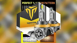 Fahren Termitor 2023 Upgraded H11H9H8 LED Bulbs, 30000LM 800% Ultra Brightness, 6500K Cool White, 60