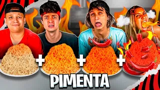 A CADA RODADA AUMENTA A QUANTIDADE DE PIMENTA DA COMIDA!