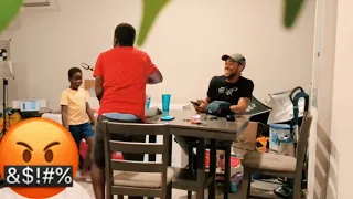 DISRESPECT MY DADS FRIEND TO GET MY DADS REACTION (prank gone wrong)