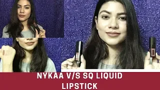 Nykaa Matte to Last Liquid Lipstick V/S Stay Quirky Liquid Lipstick | Review and Swatches