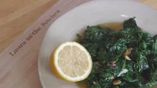 Garlic Sauteed Spinach - Recipe by Laura Vitale - Laura in the Kitchen Episode 196