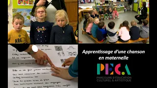 Apprentissage d'une chanson en maternelle