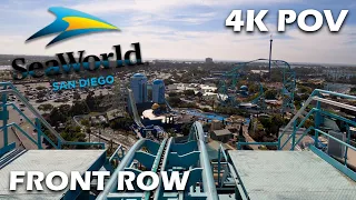 Emperor Front Seat 4K POV SeaWorld San Diego | B&M Dive Coaster *Non-Copyright*