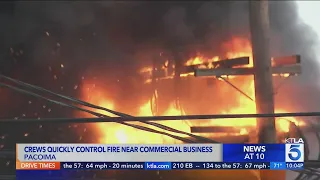 Firefighters knock down structure fire in Pacoima