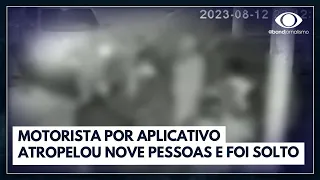 Bêbado atropela nove pessoas em São Paulo e é solto | Jornal da Band