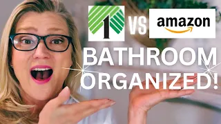 THE BEST 🤯SMALL BATHROOM ORGANIZATION from Dollar Tree & Amazon